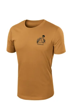 Ferrino RETRO 2.0 T-SHIRT UNISEX khaki>Donna T-shirt E Camicie | T-shirt E Camicie