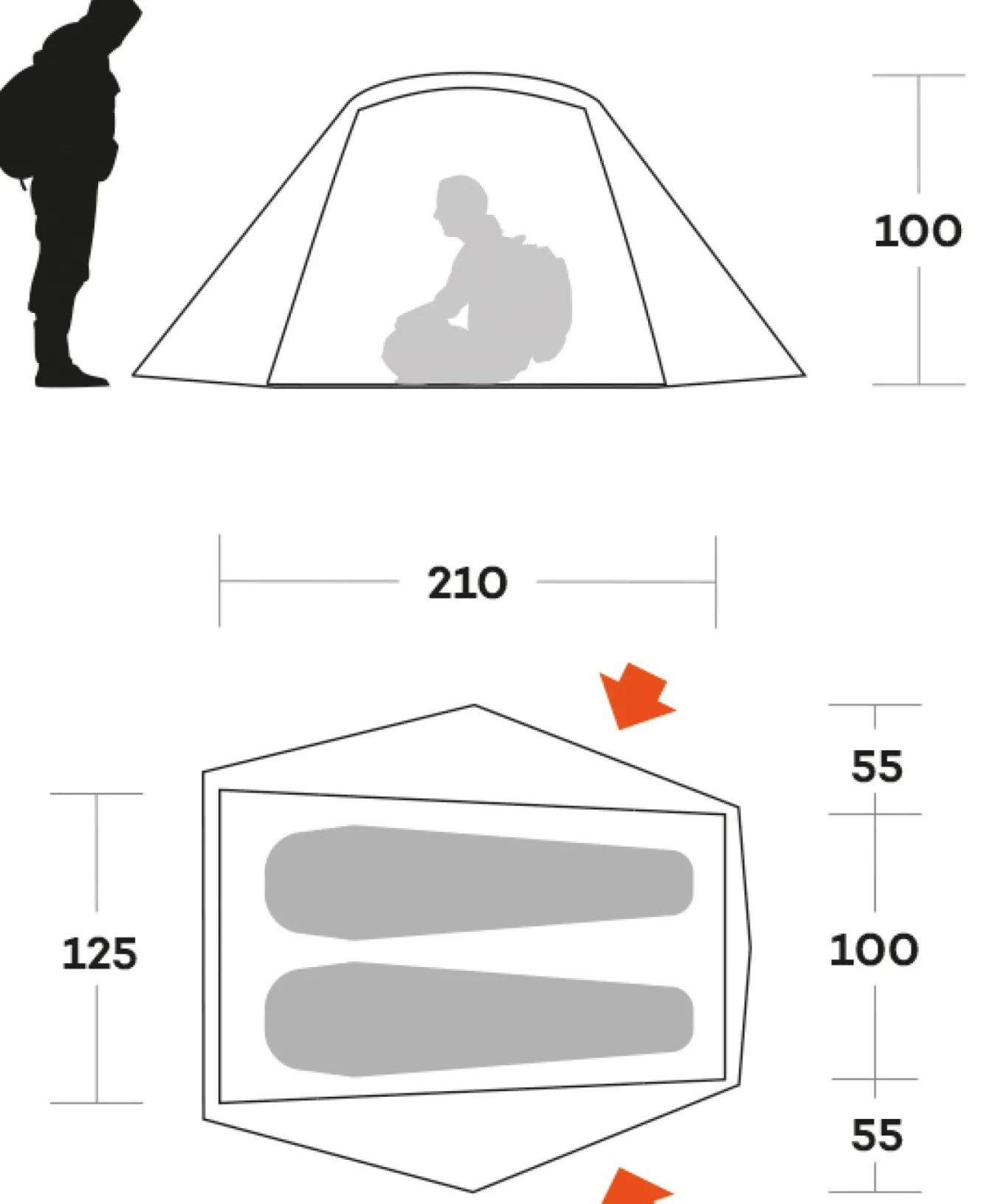 Ferrino TENDA BLOW 2> Ultra Light Adventure | Trekking