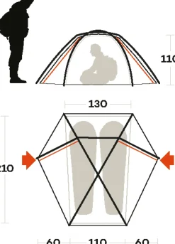 Ferrino TENDA FORCE 2> Light Adventure | Trekking