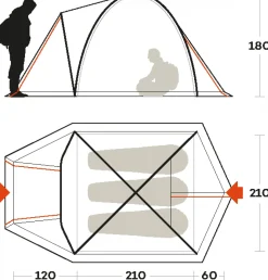 Ferrino TENDA SHABA 3 blu><noscript><img width=