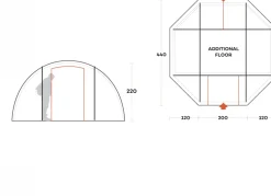 Ferrino TENT CAMPO BASE FIRST AID W.INNER TENT><noscript><img width=